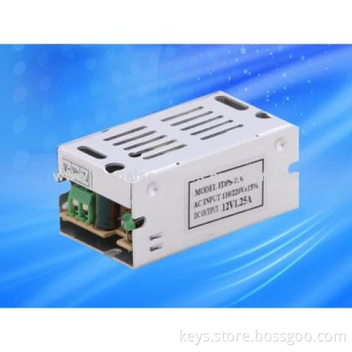 DC12V 250-400W switching power supply with fan cooling and USB interface, input voltage AC90-250V